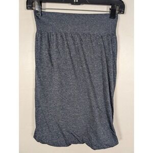lululemon athletica Heathered Navy Blue Pull-On Midi Skirt